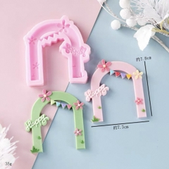 Khuôn Silicon - Cánh Cửa Happy 7.8cm