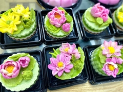 Khuôn Silicon - Mặt Ép Hoa Sen - 7cm Sen Cánh Rũ