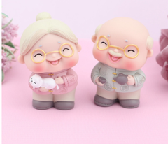 Set Ông Bà Thọ Phụ Kiện Trang Trí Bánh