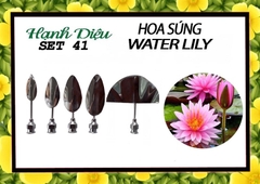 Kim 3D Inox - Bộ 5 - Mẫu 41 Hoa Súng