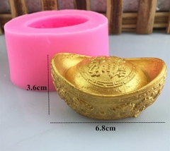 Khuôn Silicon - Thỏi Vàng - Thỏi Chữ 6.8cm