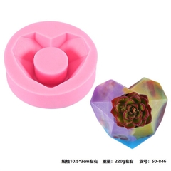 Khuôn Silicon - Chậu Cây - Tim 8cm