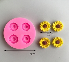 Khuôn Silicon - Hoa Cúc Dẹp 4c - 2cm