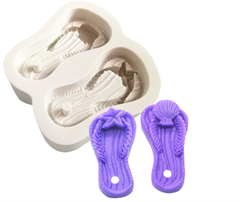 Khuôn Silicon - Em Bé Giày - Đôi Dép Xỏ 6.5cm