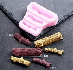 Khuôn Silicon - Gốc Thân Cây - Khúc Gỗ Dài 3c