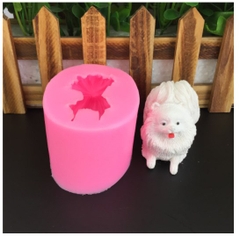 Khuôn Silicon - Động Vật - Chó Nằm Pomeranian