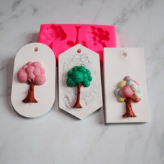 Khuôn Silicon - Gốc Thân Cây Bụi Set 3
