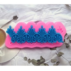 Khuôn Silicon - Viền Chuỗi Họa Tiết - Họa Tiết Mai 13x4cm