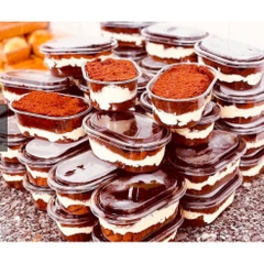 Hộp Nhựa - Oval Chữ Nhật - Tiramisu 400ml