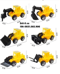 Set Xe Cộ Nhựa - PKD - Set 5 - Xe Múc