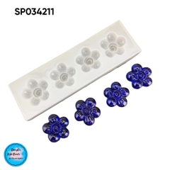 Khuôn Silicon - Hoa Cúc Dẹp Đào Mai Hướng Dương Set 7