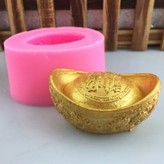 Khuôn Silicon - Thỏi Vàng - Thỏi Chữ 6.8cm