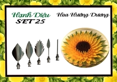 Kim 3D Inox - Bộ 5 - Mẫu 25 Hoa Hướng Dương