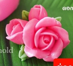 Khuôn Silicon - Chùm Hoa Hồng 5.5cm 3c - Kèm Lá M06