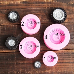 Khuôn Silicon - Xe Cộ - Set 4c Bánh Xe
