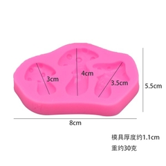 Khuôn Silicon - Rau Củ - Nấm - Vĩ 4cm 3c