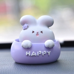Khuôn Silicon - Động Vật - Con Thỏ Happy 6.3cm