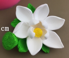 Khuôn Silicon - Hoa Sen Thái Nở - Sen 7.3cm Kèm Đài