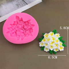 Khuôn Silicon - Chùm Hoa Cúc - Kèm Lá 6.5cm