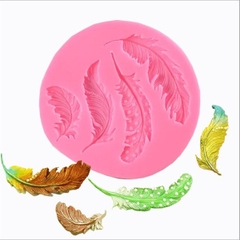 Khuôn Silicon - Lông Vũ - Lá 4c