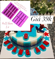 Khuôn Silicon - Ô Chữ Nhật - 8c 16x4cm