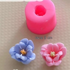 Khuôn Silicon - Hoa Cúc - Cánh Thẳng Nhuỵ - 3.2cm