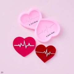 Khuôn Silicon - Bác Sĩ -  Trái Tim 2c