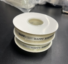 Ruy Băng Voan - 3cm Chữ HPBD - Kem da