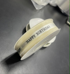 Ruy Băng Voan - 3cm Chữ HPBD - Kem da