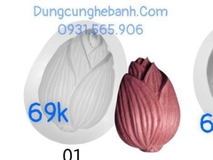 Khuôn Silicon Chè Sen - Búp Sen