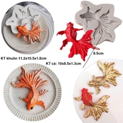 Khuôn Silicon - Biển - Cá 8.5cm - Cũ
