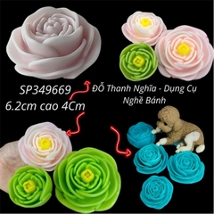 Khuôn Silicon - Hoa Mẫu Đơn - Mẫu Đơn Cánh Vòng 6.2cm