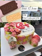 Khuôn Silicon - Viền VN - 17x8cm - VN06 - Vân Đất