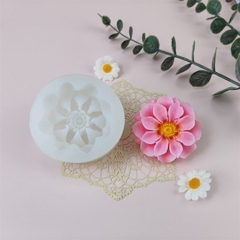 Khuôn Silicon - Hoa Thược Dược - 5.3cm - Nhụy Xòe