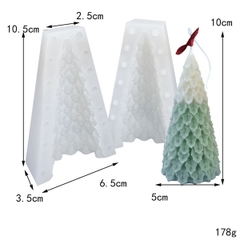 Khuôn Silicon - Noel - Cây Thông 2 Mảnh 10cm