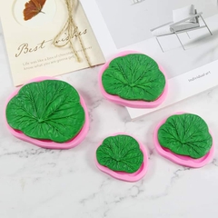 Khuôn Silicon - Lá Sen - 9x8cm - Có Gờ
