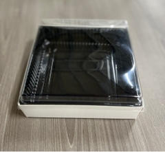Hộp Giấy Vuông - Lót Nhựa Trắng 14.5cm cao 5.4