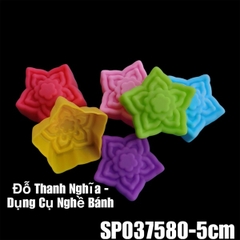 [10 cup] Khuôn Silicon - Cup Set 5cm - M39 - Ngôi Sao