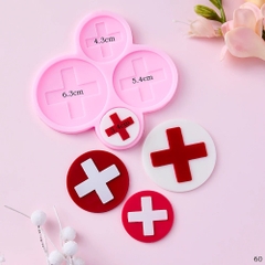 Khuôn Silicon - Bác Sĩ -  Chữ Thập Đỏ Tròn 4c