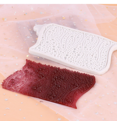 Khuôn Silicon - Viền Mảng Họa Tiết - Bi Sóng 19.7x12cm