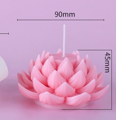 Khuôn Silicon - Hoa Sen Thái Nở - Trụ Cánh Nở 9cm Khuôn Trắng