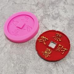 Khuôn Silicon - Đồng Tiền Tròn Lớn 5.8Cm