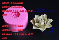 Khuôn Silicon - Sen Đá Nở - 11x4.5cm - Phật Bà Đại Đóa