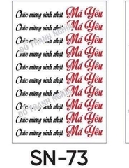 Decal Chủ Đề Sinh Nhật - DSN - DSN73