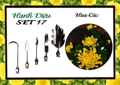 Kim 3D Inox - Bộ 5 - Mẫu 17 Hoa Cúc