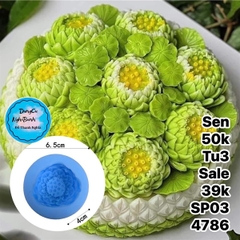 Khuôn Silicon - Hoa Sen - 5.5 Bách Hợp Cúp Nhiều Nhụy