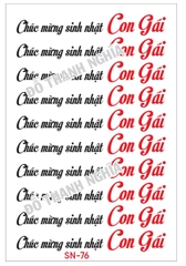 Decal Chủ Đề Sinh Nhật - DSN - DSN76