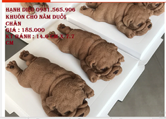 Khuôn Silicon - Động Vật - Chó Nằm - Mặt Xệ