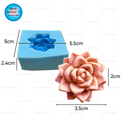 Khuôn Silicon - Sen Đá Nở - Sen Đá 5cm Tia Nhọn