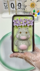Khuôn Silicon - Động Vật - Gấu To 9cm Vui Vẻ